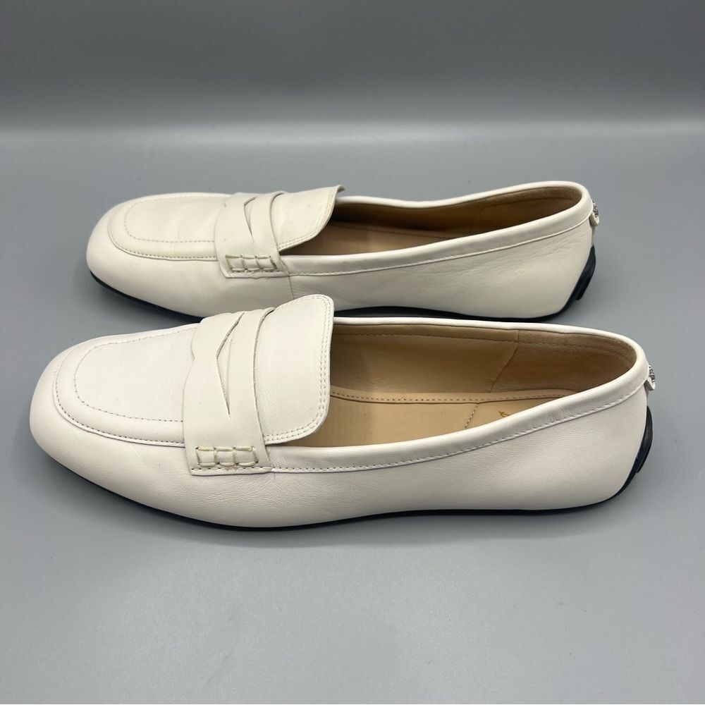Sam Edelman Tucker White Leather Loafers - Picture 2 of 8